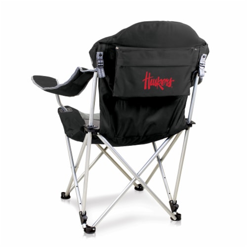 Nebraska Cornhuskers - Reclining Camp Chair Perspective: front
