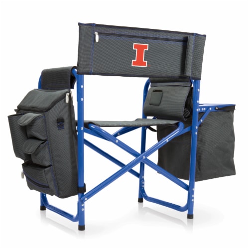 Illinois Fighting Illini - Fusion Backpack Chair with Cooler Perspective: front