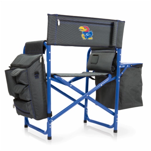 Kansas Jayhawks - Fusion Backpack Chair with Cooler Perspective: front