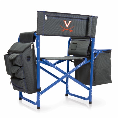 Virginia Cavaliers - Fusion Backpack Chair with Cooler Perspective: front