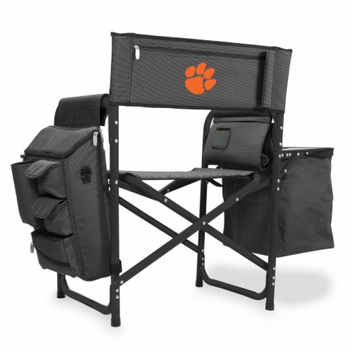 Clemson Tigers - Fusion Backpack Chair with Cooler Perspective: front