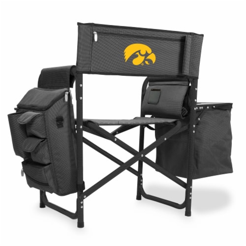 Iowa Hawkeyes - Fusion Backpack Chair with Cooler Perspective: front