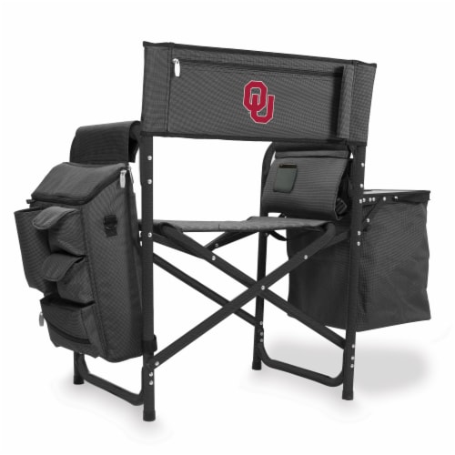 Oklahoma Sooners - Fusion Backpack Chair with Cooler Perspective: front