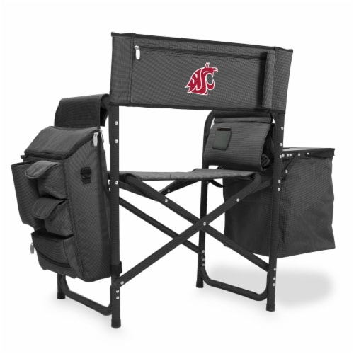 Washington State Cougars - Fusion Backpack Chair with Cooler Perspective: front