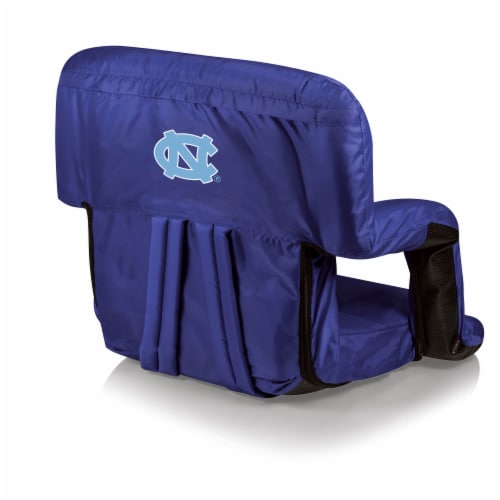 North Carolina Tar Heels Ventura Portable Reclining Stadium Seat - Navy Perspective: front