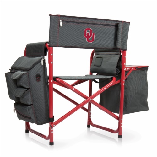 Oklahoma Sooners - Fusion Backpack Chair with Cooler Perspective: front