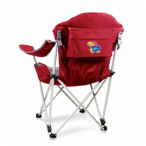 Kansas Jayhawks - Reclining Camp Chair Perspective: front