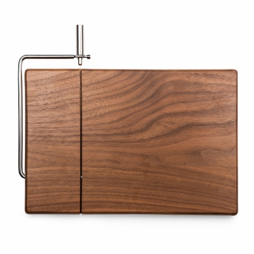 Meridian Black Walnut Cutting Board & Cheese Slicer, Black Walnut Perspective: front