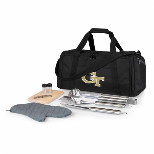Georgia Tech Yellow Jackets - BBQ Kit Grill Set & Cooler Perspective: front