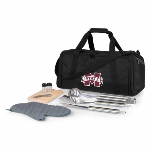 Mississippi State Bulldogs - BBQ Kit Grill Set & Cooler Perspective: front