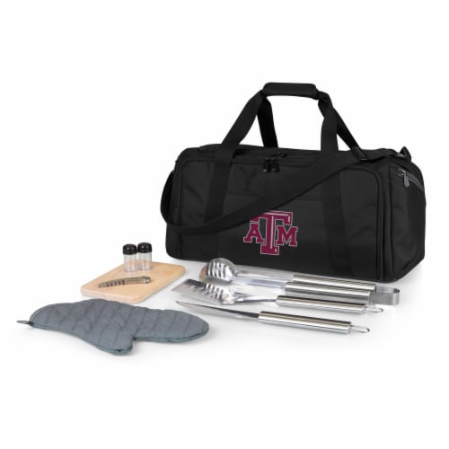 Texas A&M Aggies - BBQ Kit Grill Set & Cooler Perspective: front