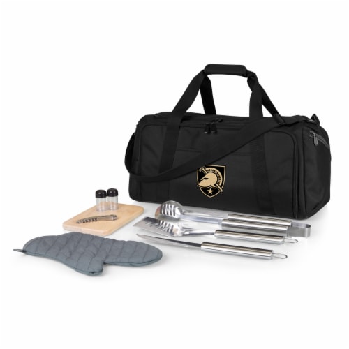 Army Black Knights - BBQ Kit Grill Set & Cooler Perspective: front