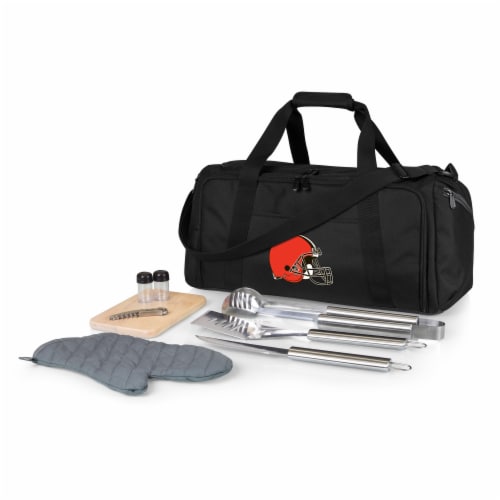 Cleveland Browns - BBQ Kit Grill Set & Cooler Perspective: front