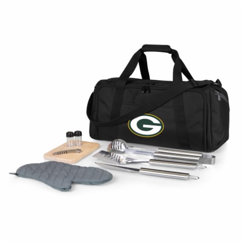 Green Bay Packers - BBQ Kit Grill Set & Cooler Perspective: front