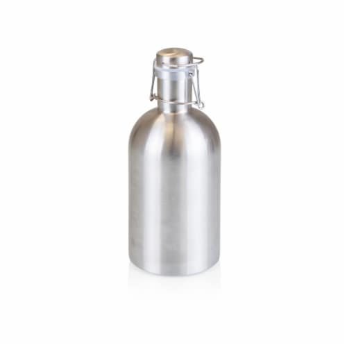 Stainless Steel 64 oz. Growler, Silver Perspective: front