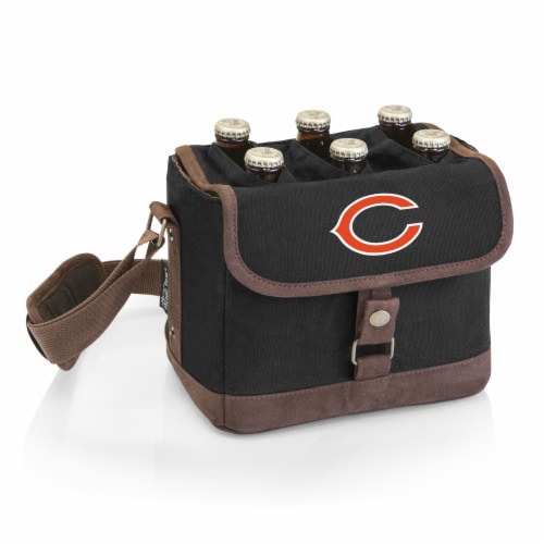 Chicago Bears - Beer Caddy Cooler Tote with Opener Perspective: front