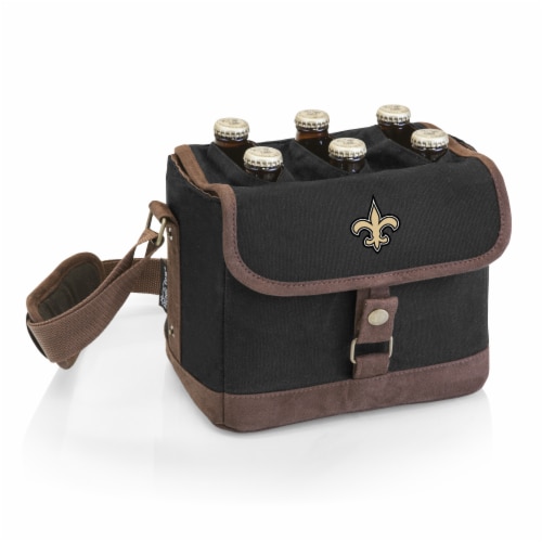 New Orleans Saints - Beer Caddy Cooler Tote with Opener Perspective: front