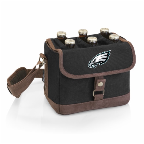 Philadelphia Eagles - Beer Caddy Cooler Tote with Opener Perspective: front