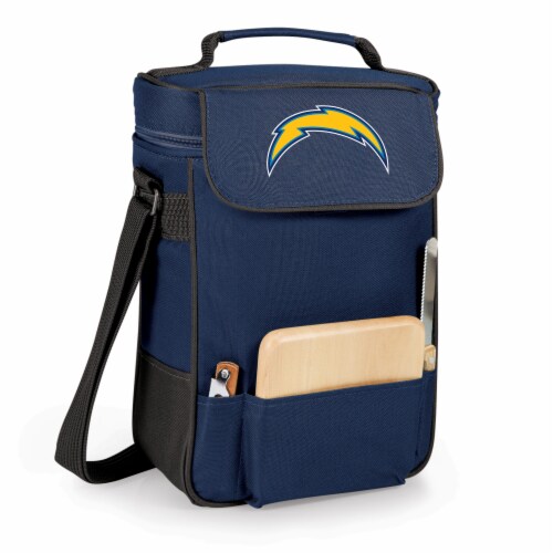 Los Angeles Chargers - Duet Wine & Cheese Tote Perspective: front