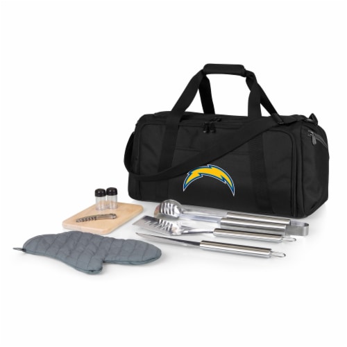 Los Angeles Chargers - BBQ Kit Grill Set & Cooler Perspective: front