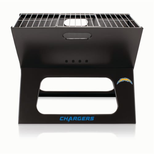 Los Angeles Chargers - X-Grill Portable Charcoal BBQ Grill Perspective: front