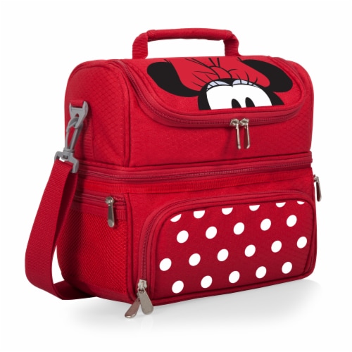 Disney Minnie Mouse - Pranzo Lunch Cooler Bag, Red, 12 x 8 x 11