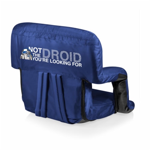 Star Wars R2-D2 - Ventura Portable Reclining Stadium Seat, Navy Blue Perspective: front