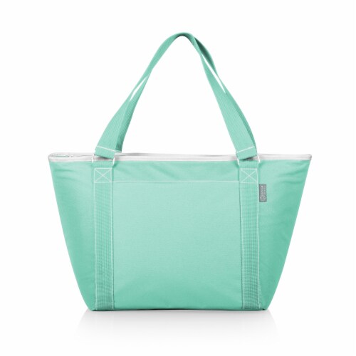 Topanga Cooler Tote Bag, Teal Perspective: front