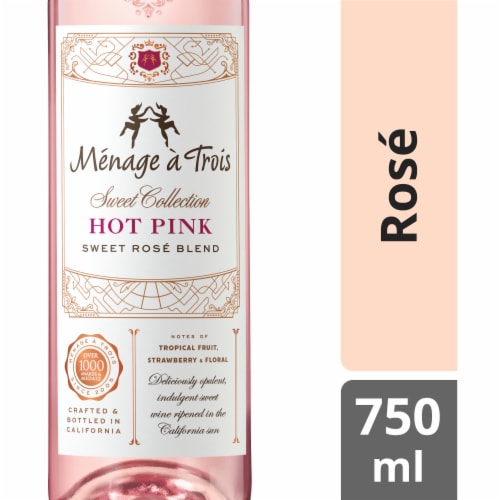 Menage a Trois Sweet Collection Hot Pink Sweet Rose Blend, 750 mL - Ralphs