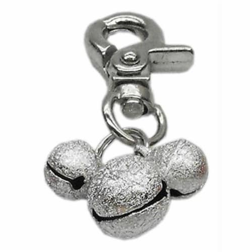 Mirage Pet Products 11-02 SV Lobster Claw Bell Charm Silver . Perspective: front