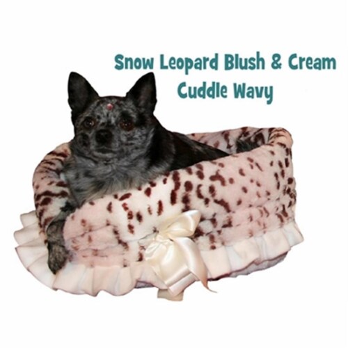 Snow leopard dog bed hotsell