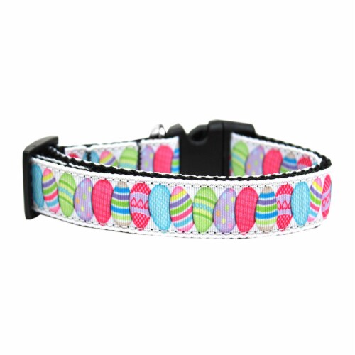 Mirage Pet 125-169 XL Easter Egg Nylon Ribbon Dog Collar - Extra Large Perspective: front