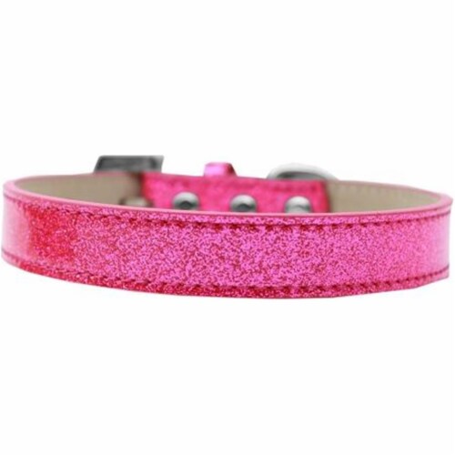 Mirage Pet Products509-5 PK-12 Tulsa Plain Ice Cream Dog Collar, Pink - Size 12 Perspective: front