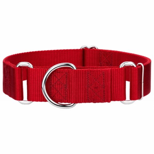 Mirage Pet 124 1M RDXL Plain Nylon Martingale Dog Collar Extra