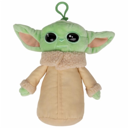 Star Wars 810659 8 in. Star Wars the Mandalorian the Child Coin Clip Plush with Shiny Vinyl E Perspective: front