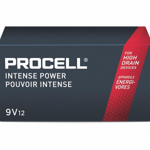 Duracell Battery,9V Battery Size,PK12  PX1604 Perspective: front