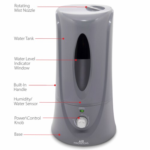 Air Innovations 1.1 Gallon Cool Mist Humidifier for Medium Rooms, Platinum, 1 Piece Kroger