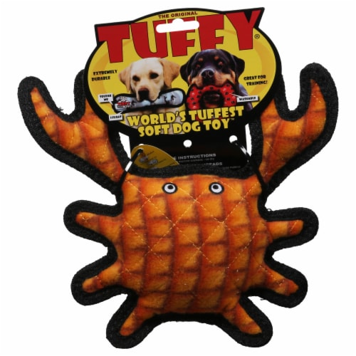 Tuffy® Crab Dog Toy Perspective: front
