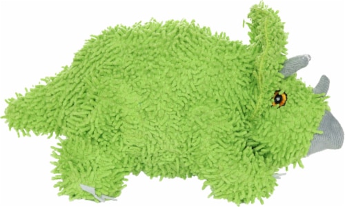 Mighty Dog Microfiber Triceratops Dog Toy Perspective: front