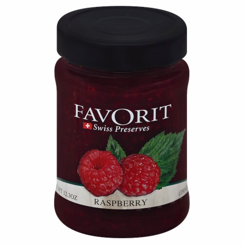 Favorit Raspberry Swiss Preserves Perspective: front