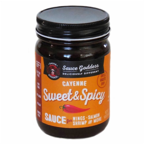 Sauce Goddess Cayenne Sweet & Spicy Sauce Perspective: front