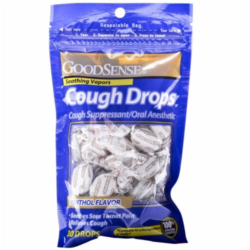 GoodSense® Soothing Vapors Menthol Cough Drops Perspective: front