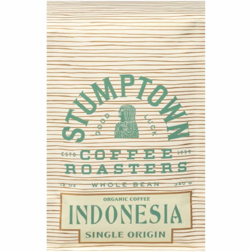 Stumptown Coffee Organic Indonesia Single Origin Whole Bean Coffee Perspective: front