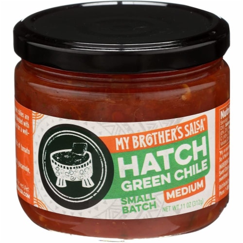 My Brother's Salsa  Small Batch Hatch Green Chile   Medium Perspective: front