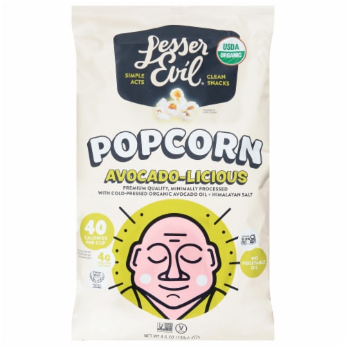 LesserEvil® Buddha Bowl Foods Avocado-Licious Popcorn Perspective: front