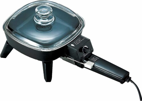 Valu Mart Electric Skillet with Glass Lid Perspective: front