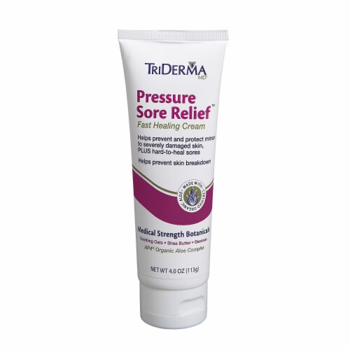 TriDerma MD Pressure Sore Relief Healing Cream and Wound Cleanser for Bed  Sores, Ulcers, Pressure Sores and Wounds Bundle, (1) 4 oz jar, (1) 8.2 oz