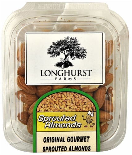 Sprouted Almonds  Original Gourmet Sprouted Almonds Perspective: front