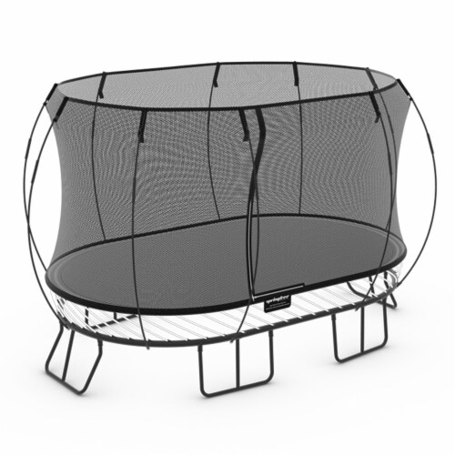 Springfree Trampoline Kids Outdoor Large 8 x 13' Trampoline with Enclosure, 1 Piece - Pick Save