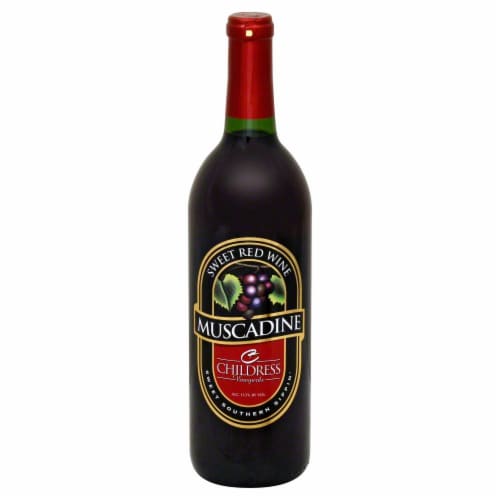Childress Muscadine Sweet Red Wine Perspective: front